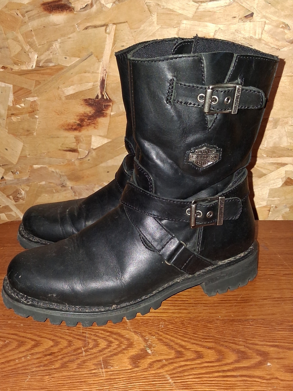 Harley-Davidson Black Leather Engineer Boots